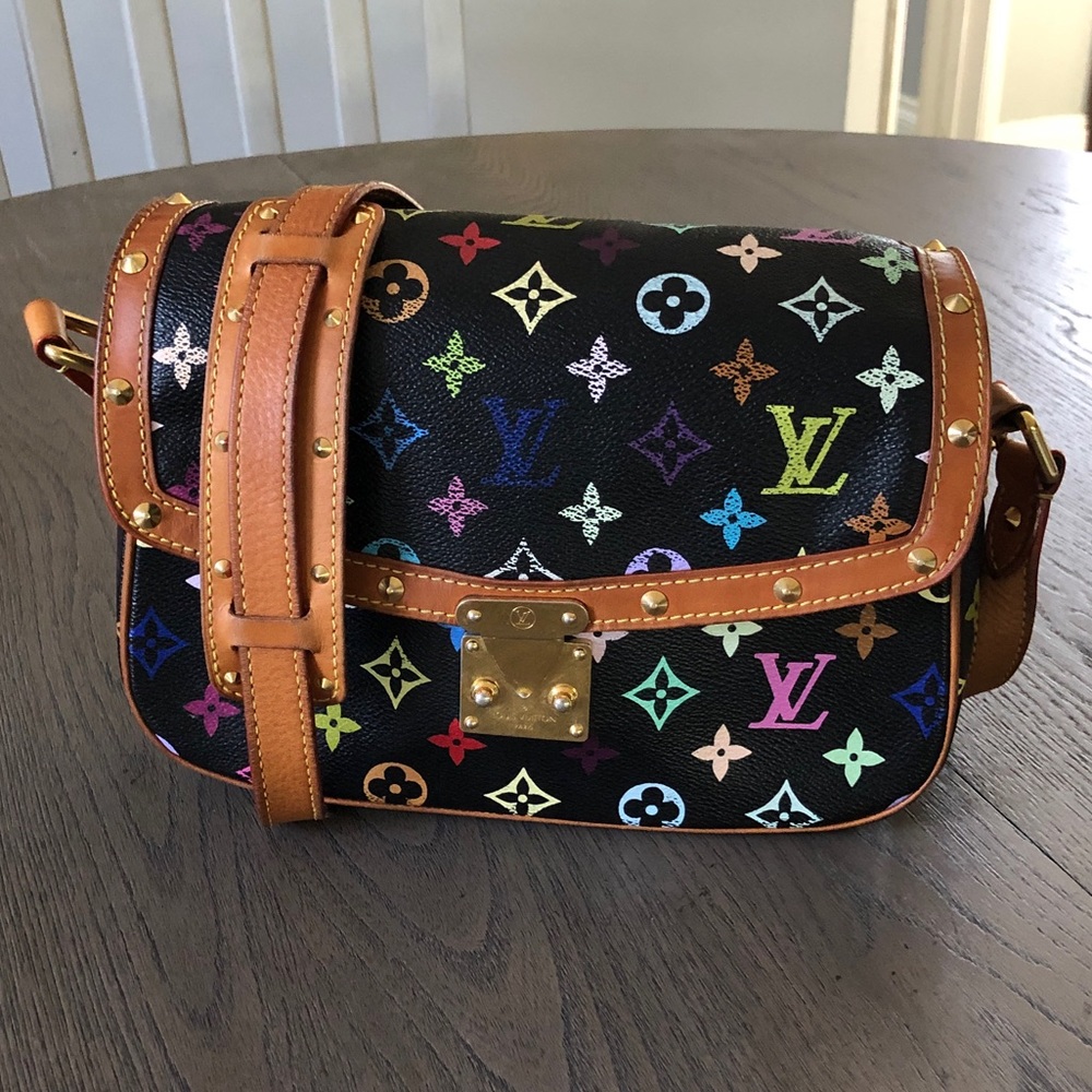 🌈RARE🌈 Louis Vuitton multi color Sologne Bag. - Picture 2 of 16